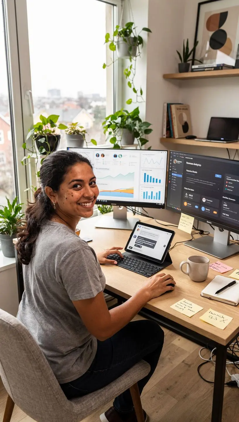 Predictive analytics enhancing operational efficiency in businesses.