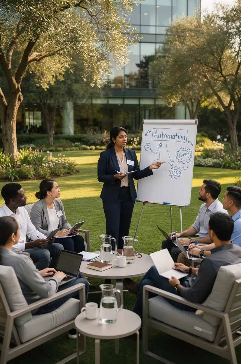 Modern office workspace